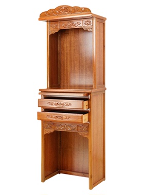 两层佛柜红木佛龛财神关公供奉柜地主柜家用神台客厅公司工厂神柜