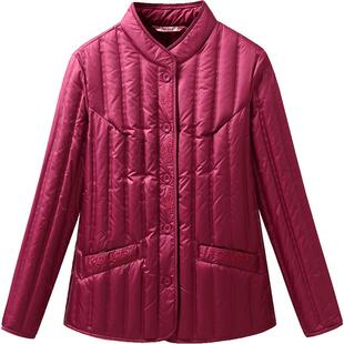 雪中飞女式羽绒服内胆中老年妈妈装秋冬季上衣加厚保暖内外穿棉袄