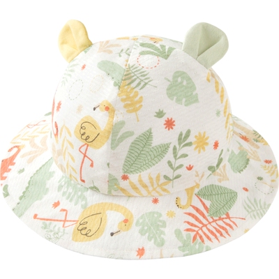 乖奇熊婴儿夏季薄款渔夫帽子