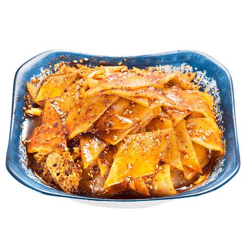 岐山擀面皮切片 陕西特产凉皮速食300g真空袋装 5袋包邮