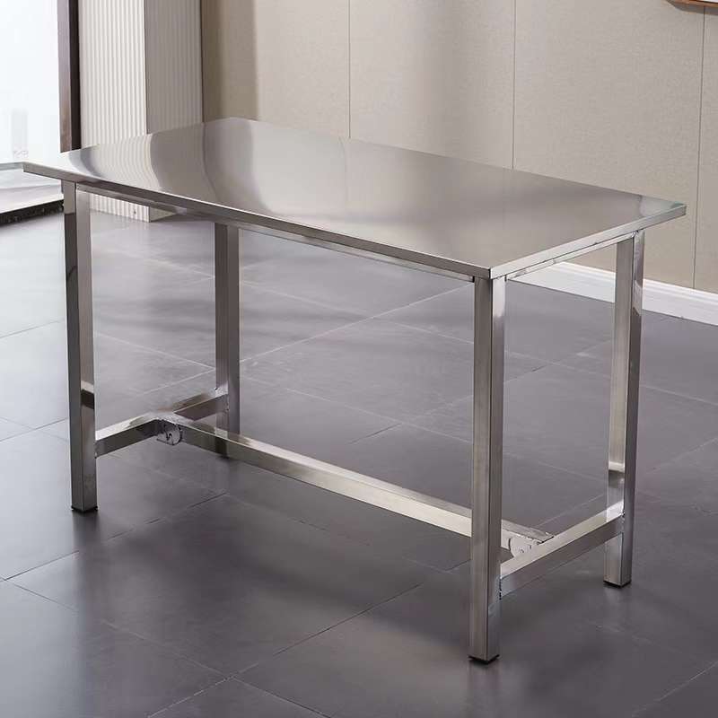 加厚加粗不锈钢工作台厨房餐桌快餐操作台防腐承重车间长方行桌子