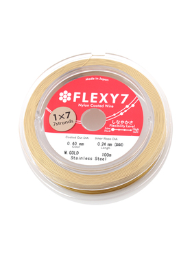 日本进口软钢丝线细金线手工串珠手链项链X线材水晶珍珠线DIY配件