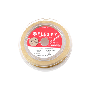 日本进口软钢丝线细金线手工串珠手链项链X线材水晶珍珠线DIY配件