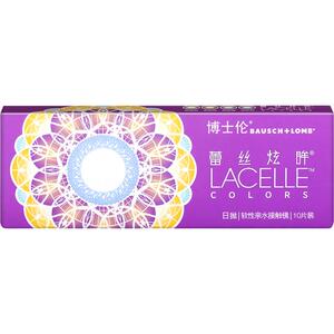 博士伦美瞳女蕾丝炫眸日抛10片大小直径隐形近视眼镜官网正品网红