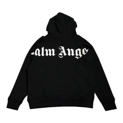 经典不败款时尚angle大小logo印花美式西海岸风个性街头落肩卫衣