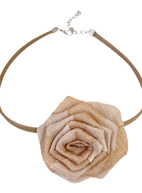 饰故乡新中式玫瑰花项链choker