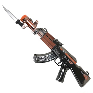 新款儿童玩具枪电动声光喷雾冒烟AK47冲锋枪男孩3-4-5岁生日礼物