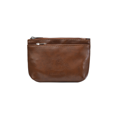 GUHEXIA可爱kitty卡包女迷你复古风便携证件零钱包可爱拉链小钱包