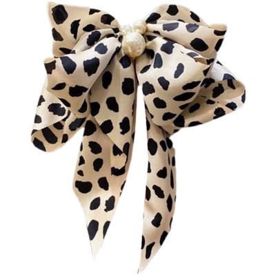 缎面大蝴蝶结发饰弹簧夹