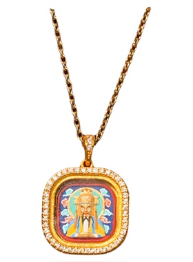 五台S龙五爷文殊手绘小擦擦