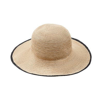 LESS度假风草帽时尚圆顶旅行宽檐休闲海边编织帽子女3P4K10210