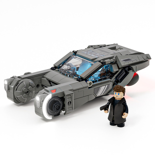 Lumibricks灯搭银翼杀手2049系列K的回旋车积木警车赛博拼装模型