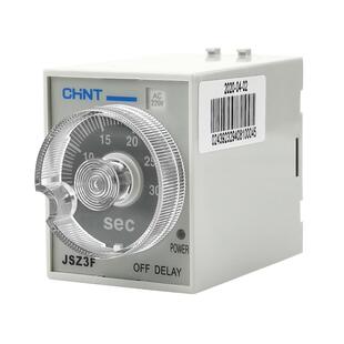 正泰时间继电器220v交流可调12延迟24v延时JSZ3F断电控制开关380v