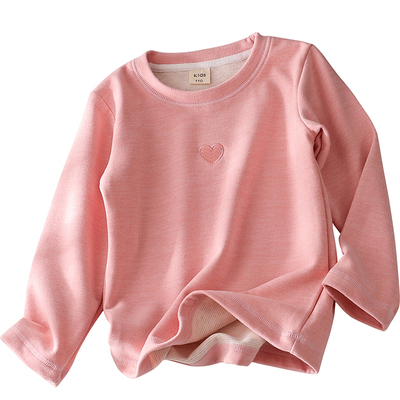 女童打底衫蚕丝羊毛加厚秋衣