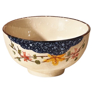 墨色日式陶瓷饭碗家用2026新款高颜值米饭碗釉下彩吃饭碗个人专用