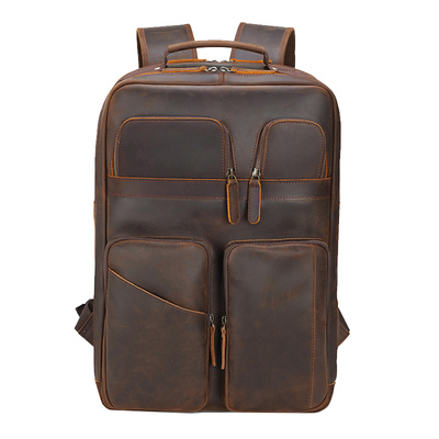 户外多功能真皮复古拉杆箱双肩包