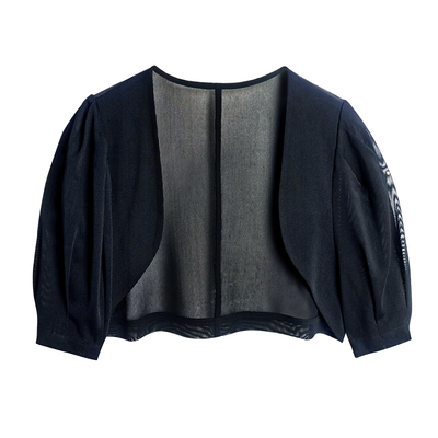 外套夏季薄款女网纱公主袖披肩