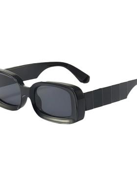 长方形果冻色女沙滩个性欧美墨镜