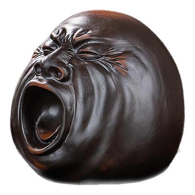 紫砂茶宠摆件精品可养打哈欠新创意茶宠茶桌摆件装饰茶玩茶具配件