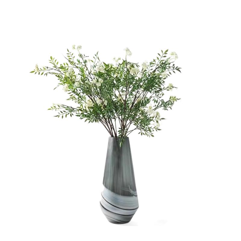 简约高级仿真雪柳花仿真绿植假花客厅家居玄关餐厅装饰花仿真花摆