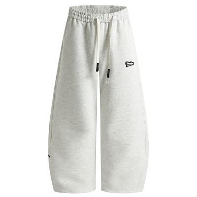 港仔文艺男灰色卫裤男秋冬直筒裤