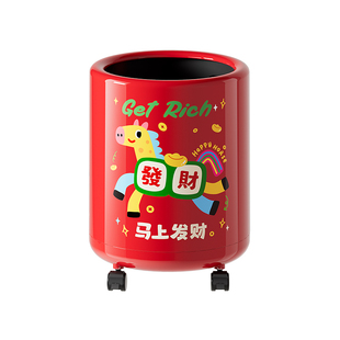 垃圾桶家用客厅厨房大容量高档高颜值双层卧室可移动办公室创意