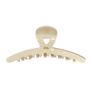 新款韩国france米白色轻奢高级感马尾抓夹大号发量多鲨鱼夹发夹女