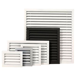 铝合金百叶窗通风口外墙防雨出风口格栅装饰室外空调外机网罩定制