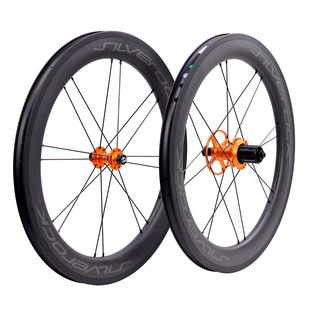 SILVEROCK SR50C碳纤维圈刹轮组20寸406 451星芒P8小轮折叠车轮组