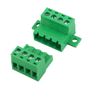 免焊对接带锁板固定2EDGRKC-5.08MM插拔式2EDG5.08对插式接线端子