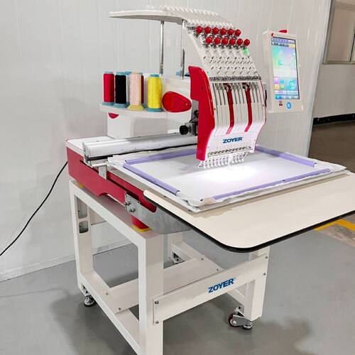 Embroidery machine电脑绣花机12针平绣帽绣成衣绣三合一刺绣机