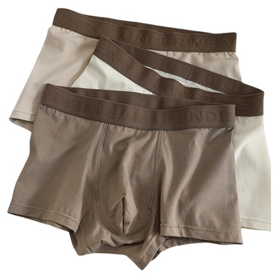 2025新款纯棉抗菌男士内裤四角裤