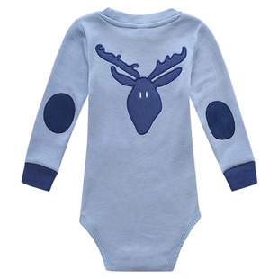 挪威WoolLand美利奴羊毛婴儿衣服秋季宝宝哈衣连体衣新生儿爬服