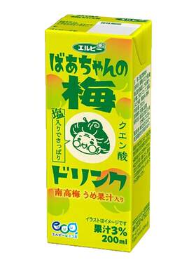 日本艾尔比老奶奶梅子饮料