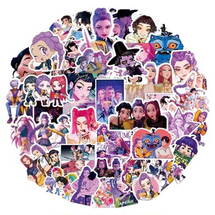 猎魔女团贴纸KPop Demon Hunters周边卡通笔记本手机装饰防水贴画