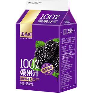 宝桑园桑葚汁12瓶桑椹汁礼盒广东农科院NFC桑果汁100%NFC