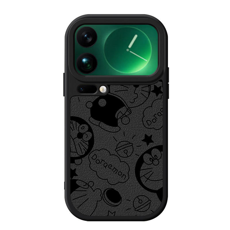 适用小米18Pro手机壳新款小米18ProMax小羊皮硅胶保护套xiaomi镜头全包防摔磨砂软壳潮男女生创意卡通机器猫