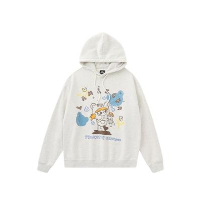 LAMLICKA童趣卡通印花灰色卫衣