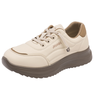 日泰女鞋2025春秋新款运动鞋厚底舒适板鞋时尚透气复古潮流休闲鞋