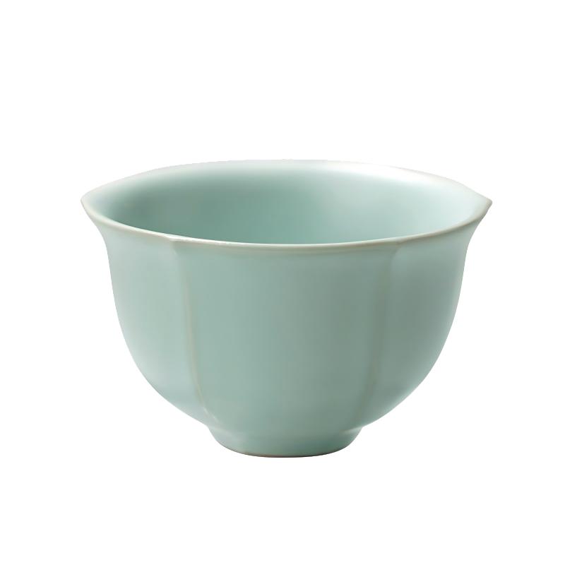 青澹汝窑主人杯单杯复古品茗杯