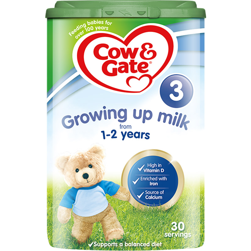 英国版牛栏Cow&Gate婴幼儿奶粉3段12-24个月800g单罐装