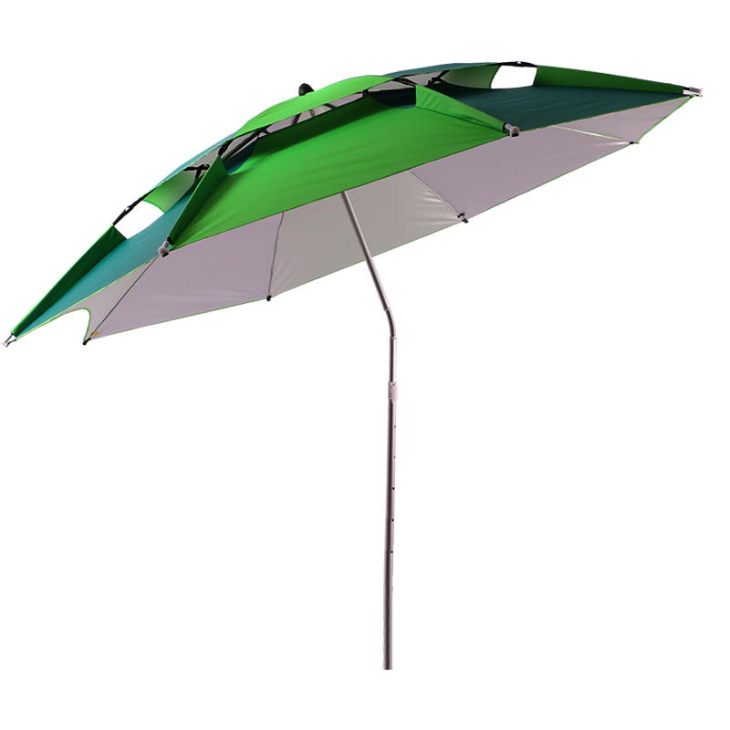 戴威營(yíng)雨傘2.4米萬(wàn)向防雨防曬戶(hù)外釣垂大釣傘黑膠遮陽(yáng)加固釣魚(yú)傘