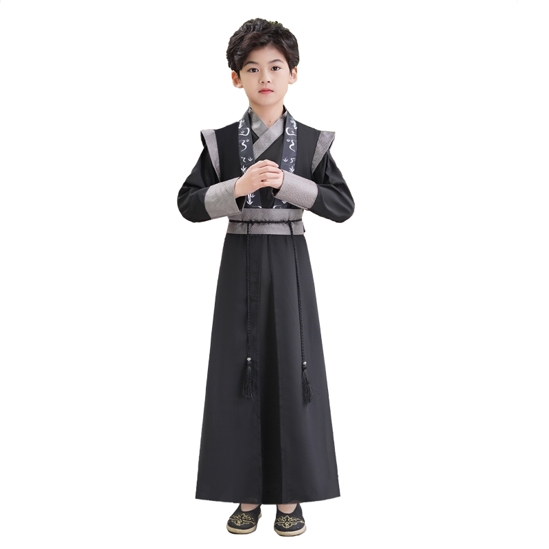 汉服中国风儿童演出服侠客男童