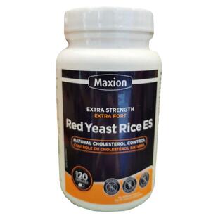 加拿大Maxion红曲配方Red Yeast Rice ES120粒富含植物固醇卵磷脂