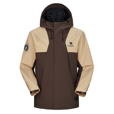 王俊凯同款骆驼蛟龙冲锋衣女款