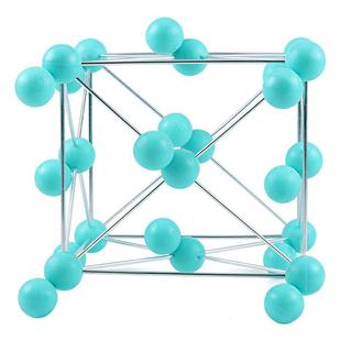 常见金属晶体结构模型初高中大学分子原子球棍大号不锈钢教学演示摆件结晶学碘晶胞金刚石晶胞免拼装教学教具