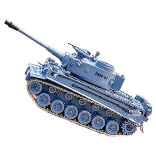 立成丰虎式遥控坦克可开炮主战中国99金属履带式玩具合金模型玩具