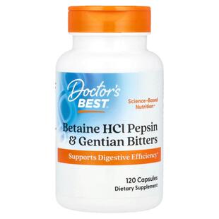 Doctor's Best甜菜碱盐酸盐胃蛋白酶调节肠胃呵护帮助