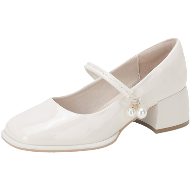 大东官方正品玛丽珍单鞋高跟鞋