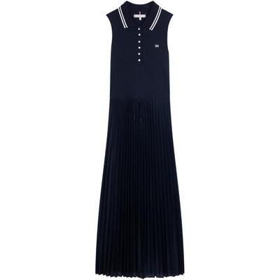 Tommy女装收腰无袖百褶POLO长袖